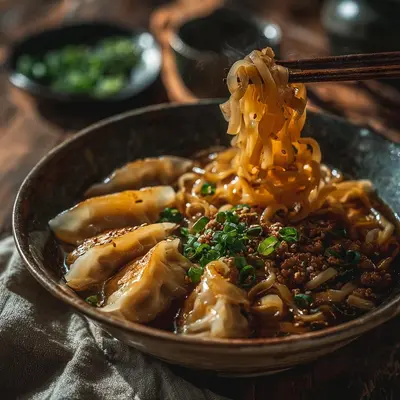 Hearty Potsticker Noodle Bowl: Quick Weeknight Meal