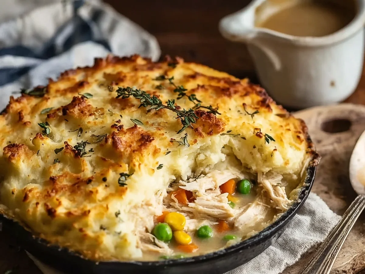 Hearty Rotisserie Chicken Shepherd's Pie - Featured Image