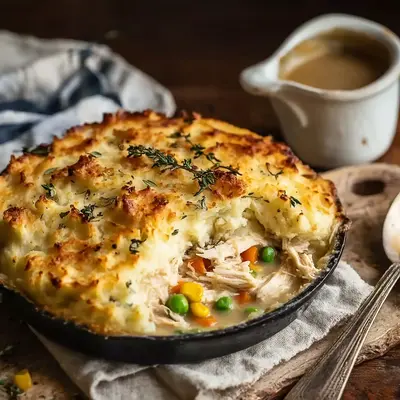 Hearty Rotisserie Chicken Shepherd's Pie