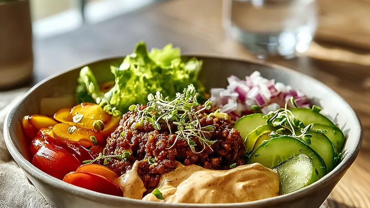 Hearty Satisfying Burger Bowls for Weeknights