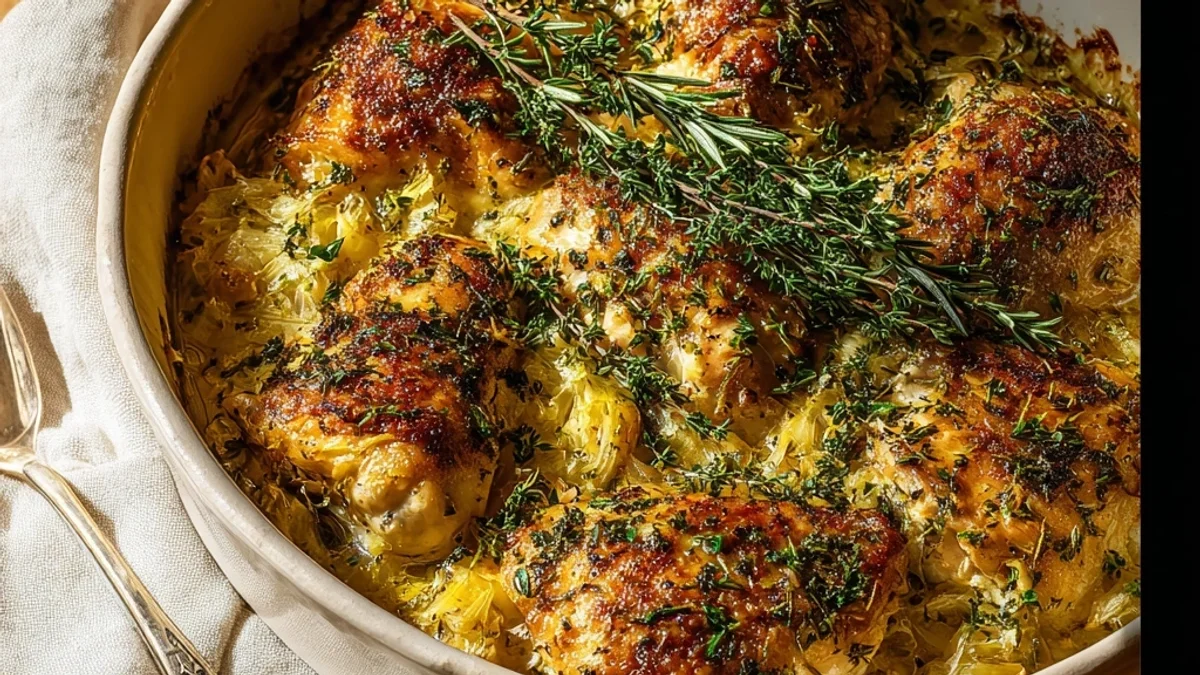 Hearty Savory Baked Herb Chicken Casserole for Weeknights