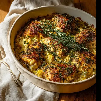 Hearty Savory Baked Herb Chicken Casserole for Weeknights