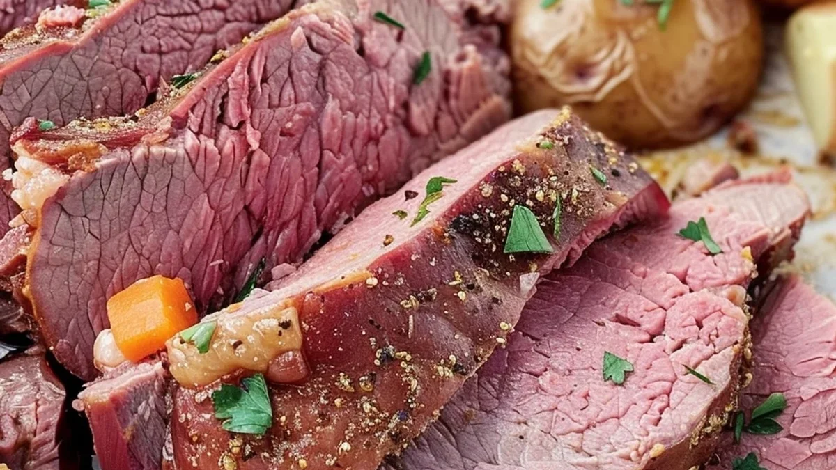 Hearty Slow Cooker Corned Beef for St. Patrick's Day