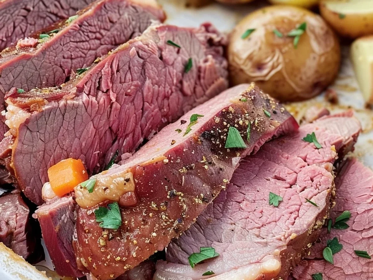 Hearty Slow Cooker Corned Beef for St. Patrick's Day - Featured Image