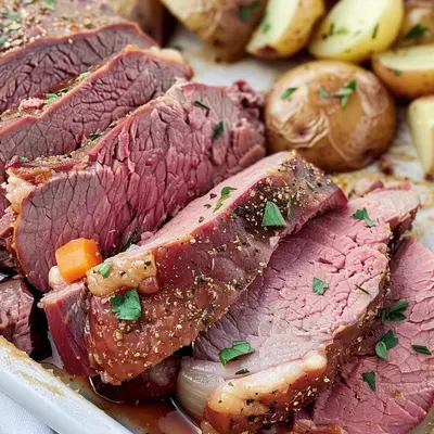 Hearty Slow Cooker Corned Beef for St. Patrick's Day