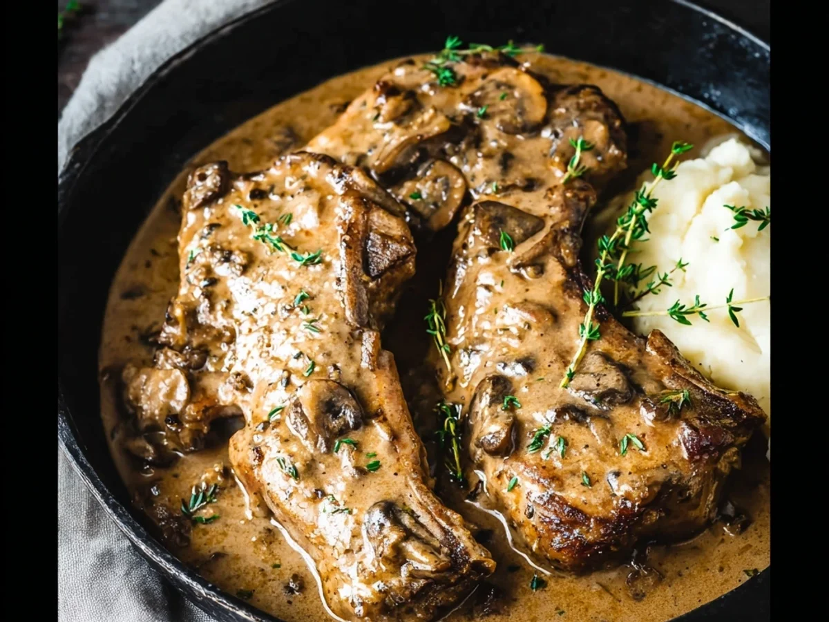 Hearty Smothered Lamb Chops with Savory Gravy - Featured Image