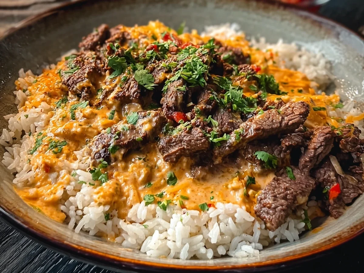 Hearty Steak Queso Rice: A Flavorful Family Dinner - Featured Image