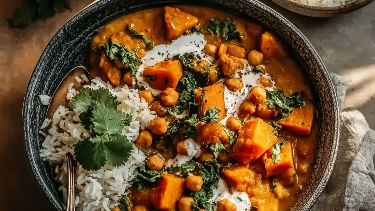 Hearty Sweet Potato and Chickpea Curry for Weeknights