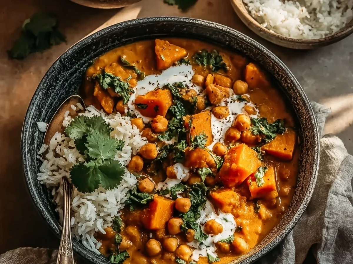 Hearty Sweet Potato and Chickpea Curry for Weeknights - Featured Image
