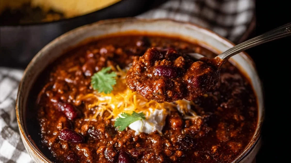 Hearty Three-Bean Chili Recipe (One Pot Wonder)