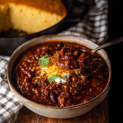 Hearty Three-Bean Chili Recipe (One Pot Wonder)