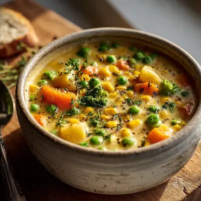 Hearty Veggie Pot Pie Soup: Creamy, Crust-Free Dinner
