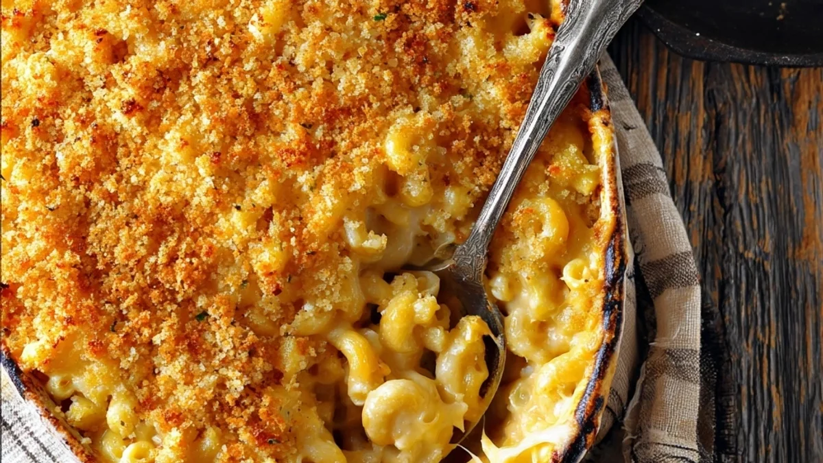 Homestyle Baked Mac and Cheese Recipe with Crispy Topping