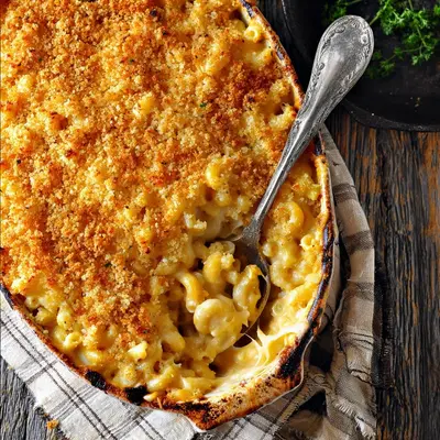 Homestyle Baked Mac and Cheese Recipe with Crispy Topping