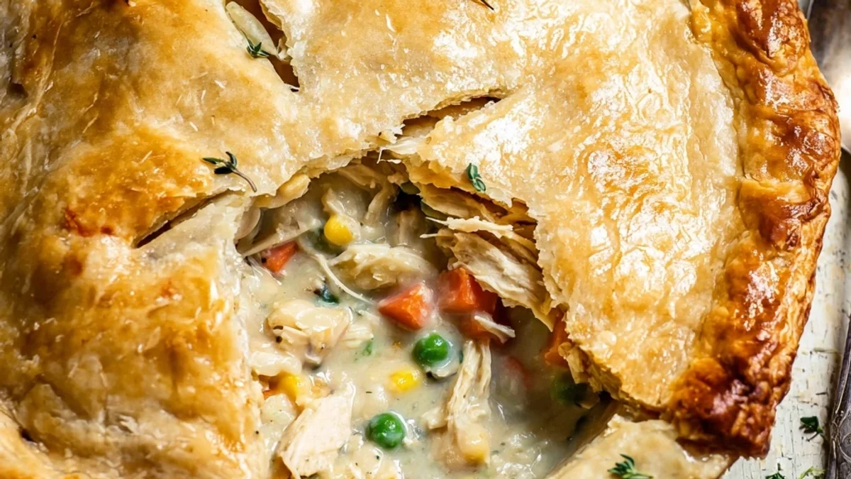 Homestyle Chicken Pot Pie: Flaky & Creamy