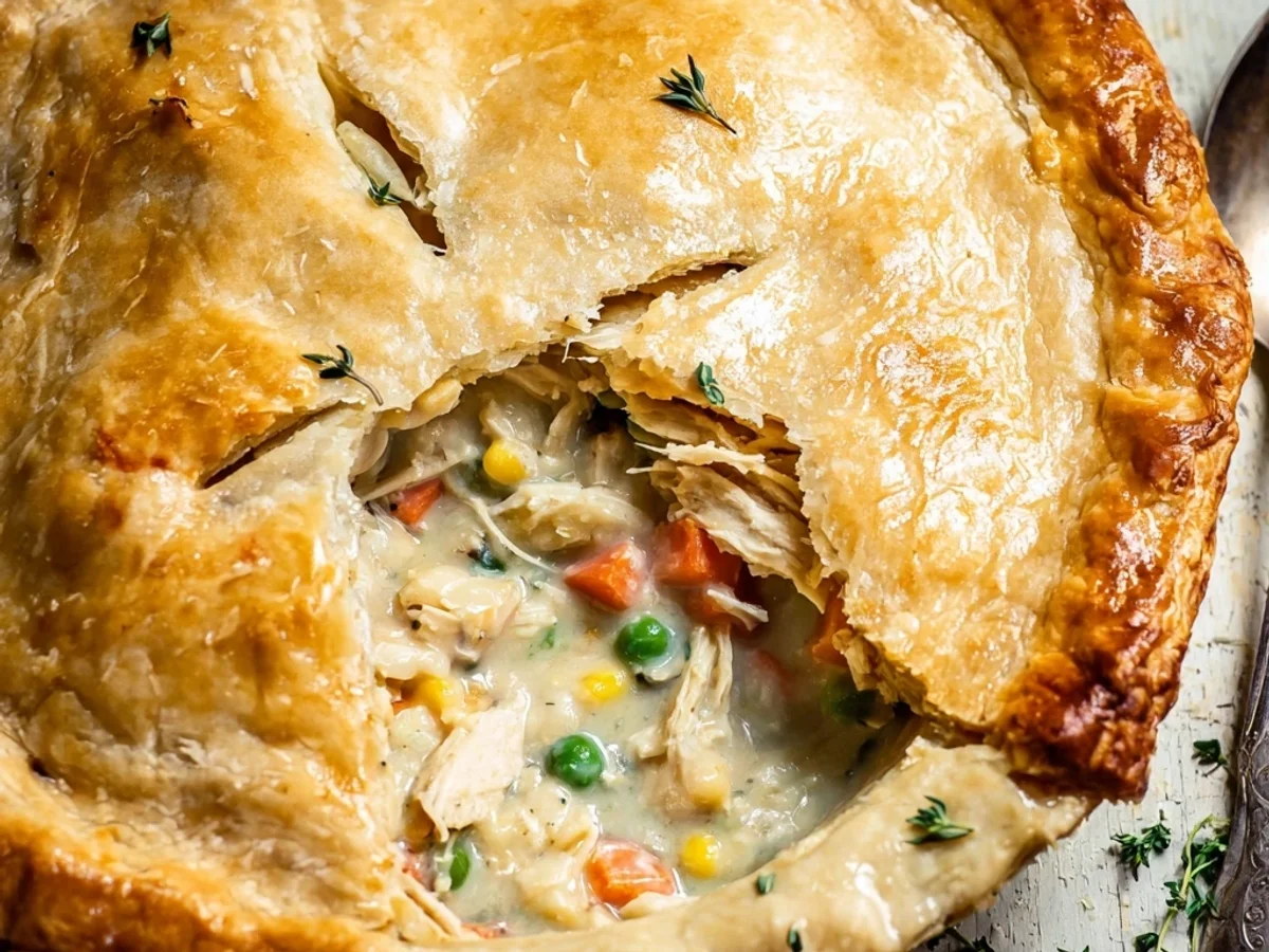 Homestyle Chicken Pot Pie: Flaky & Creamy - Featured Image