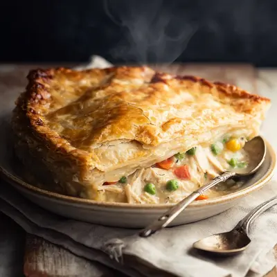 Homestyle Chicken Pot Pie: Flaky Crust, Hearty Filling