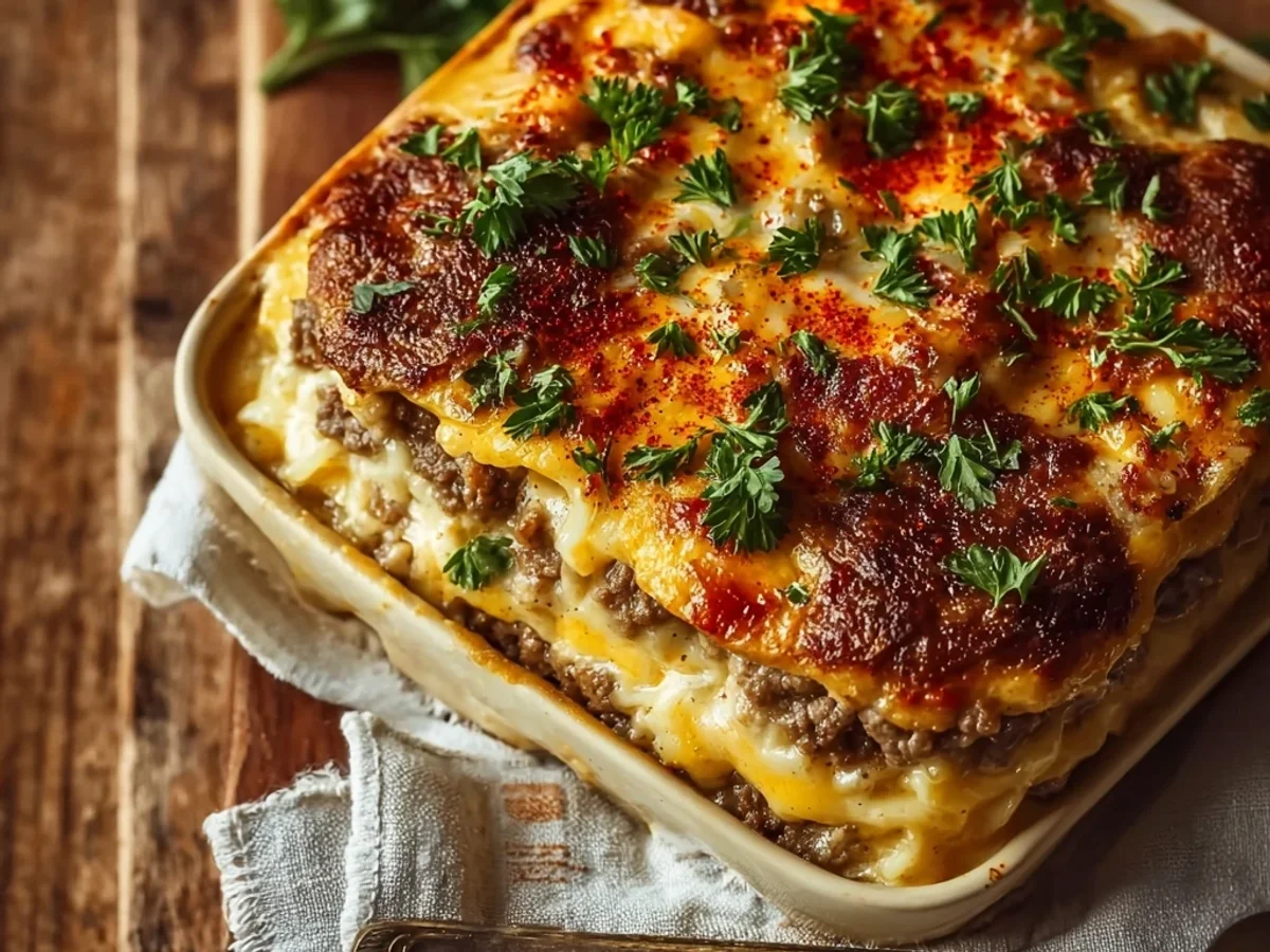 Homestyle Hamburger Supreme Casserole: Easy Dinner - Featured Image