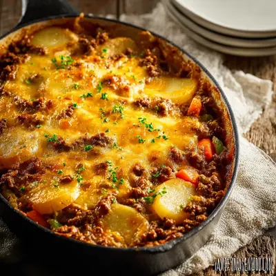 Homestyle Hearty Hobo Casserole with Ground Beef