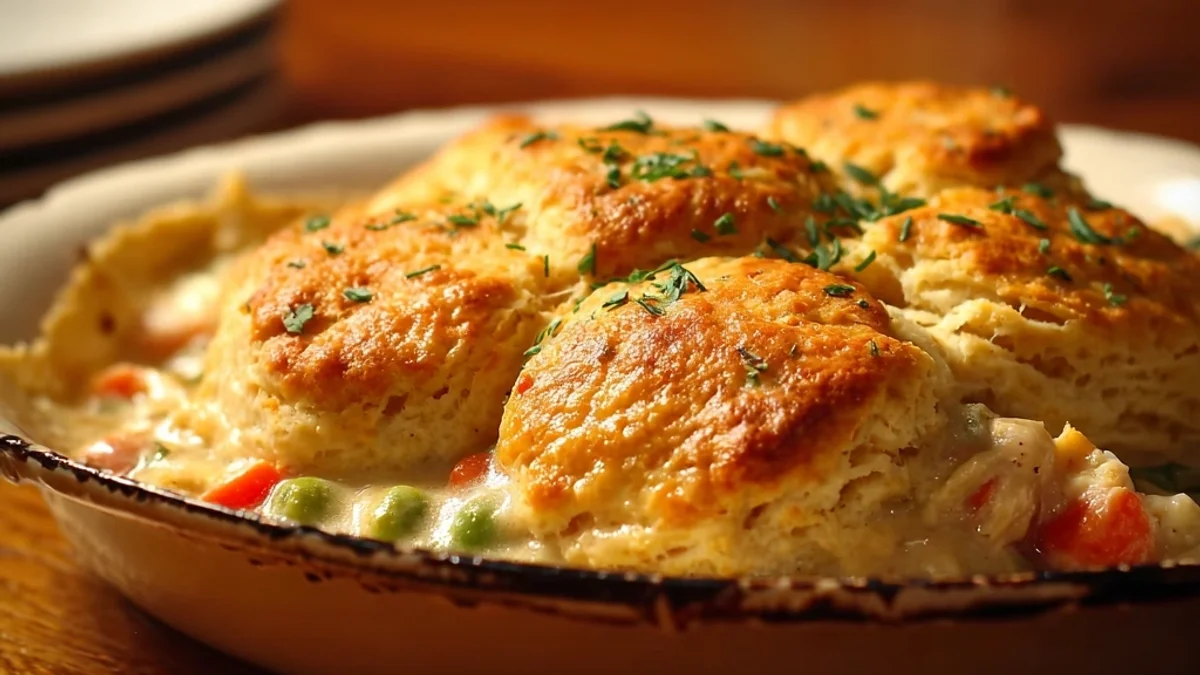 Homestyle Red Lobster Biscuit Chicken Pot Pie