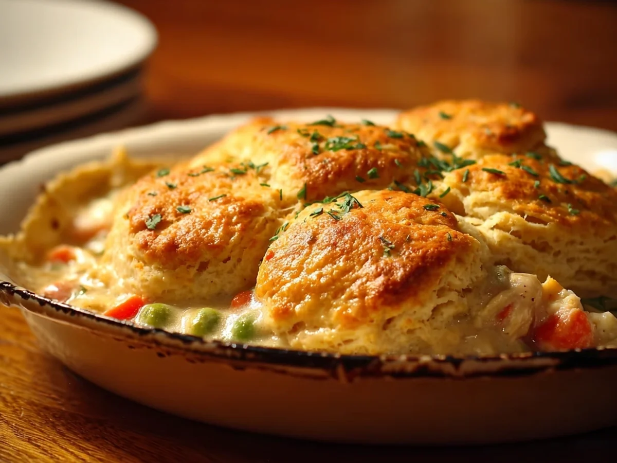 Homestyle Red Lobster Biscuit Chicken Pot Pie - Featured Image