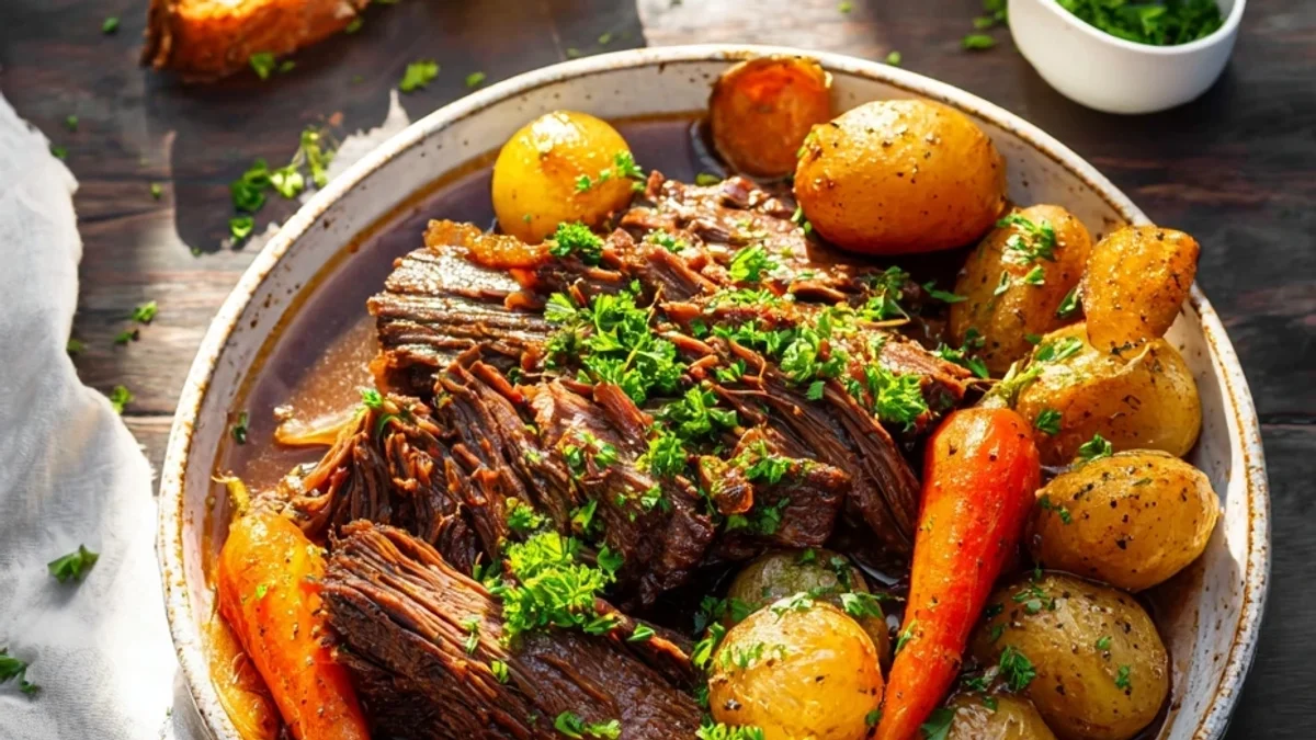 Homestyle Slow Cooker Pot Roast: Tender, Rich, Simple