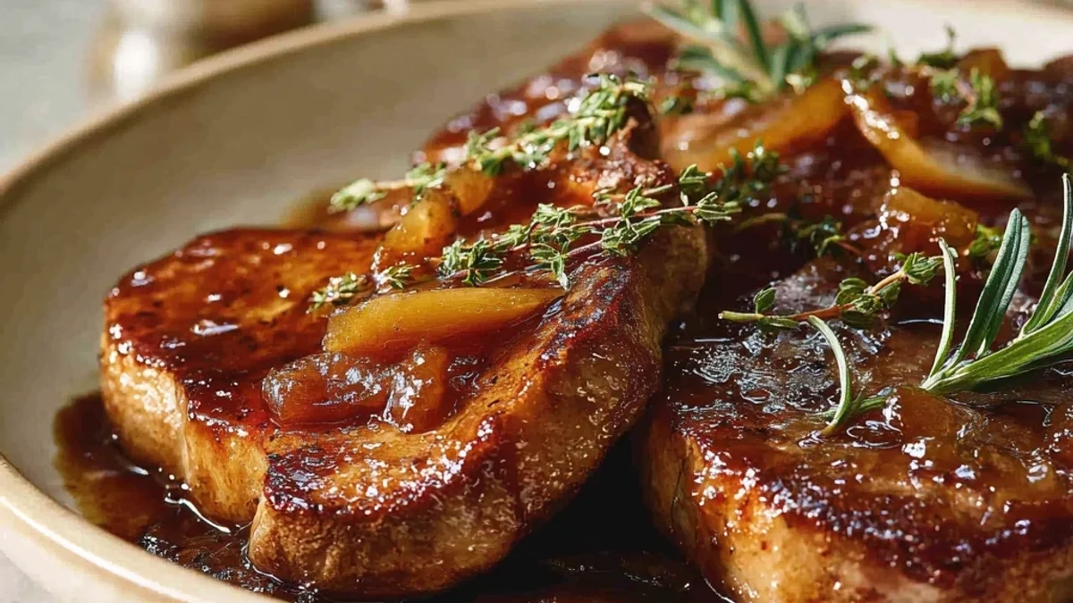 Juicy Apple Butter Lamb Chops: A Flavorful Dinner