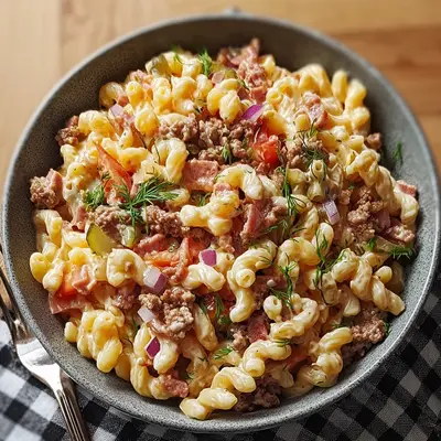 Loaded Turkey Ham Cheeseburger Pasta: A Weeknight Wonder
