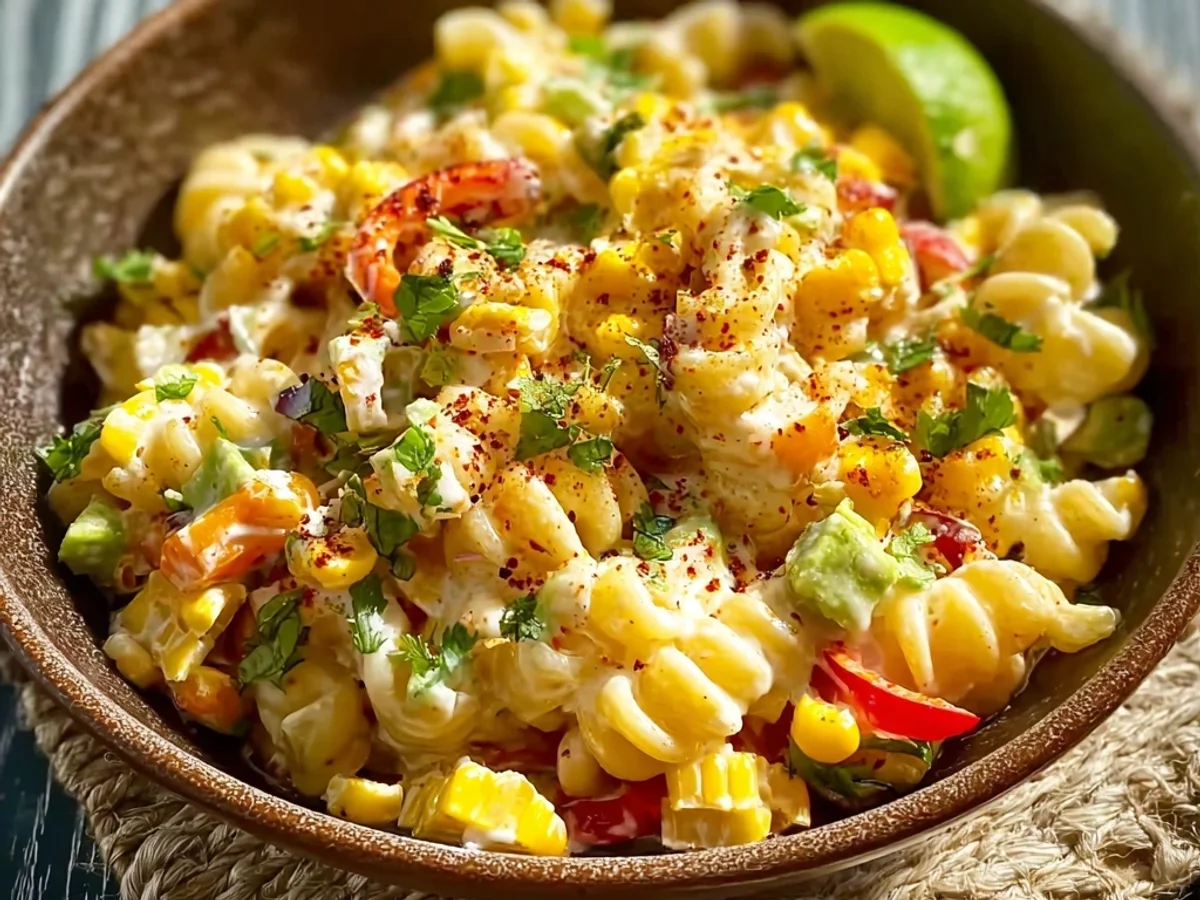 Mexican Street Corn Pasta Salad: Zesty Summer Bowl - Featured Image