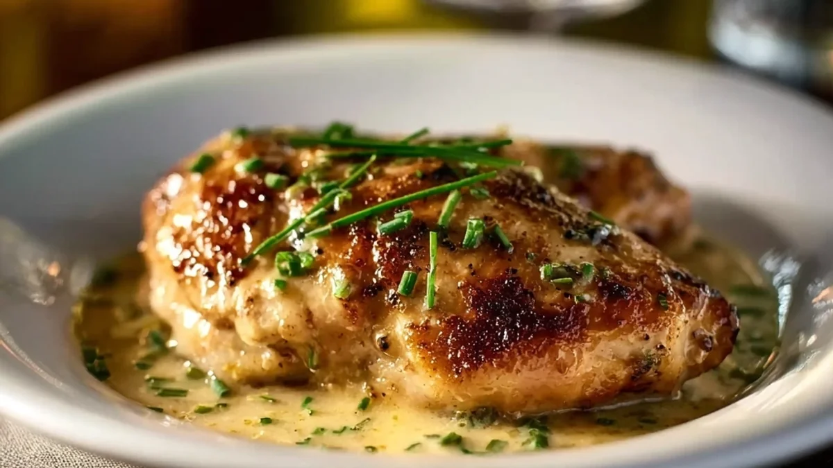 Morton's Steakhouse Chicken Christopher: Creamy Garlic Herb