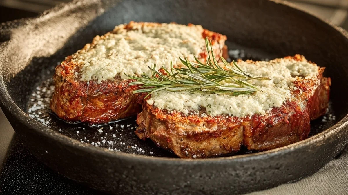 Parmesan Crusted Steak: Skillet-Seared & Flavorful
