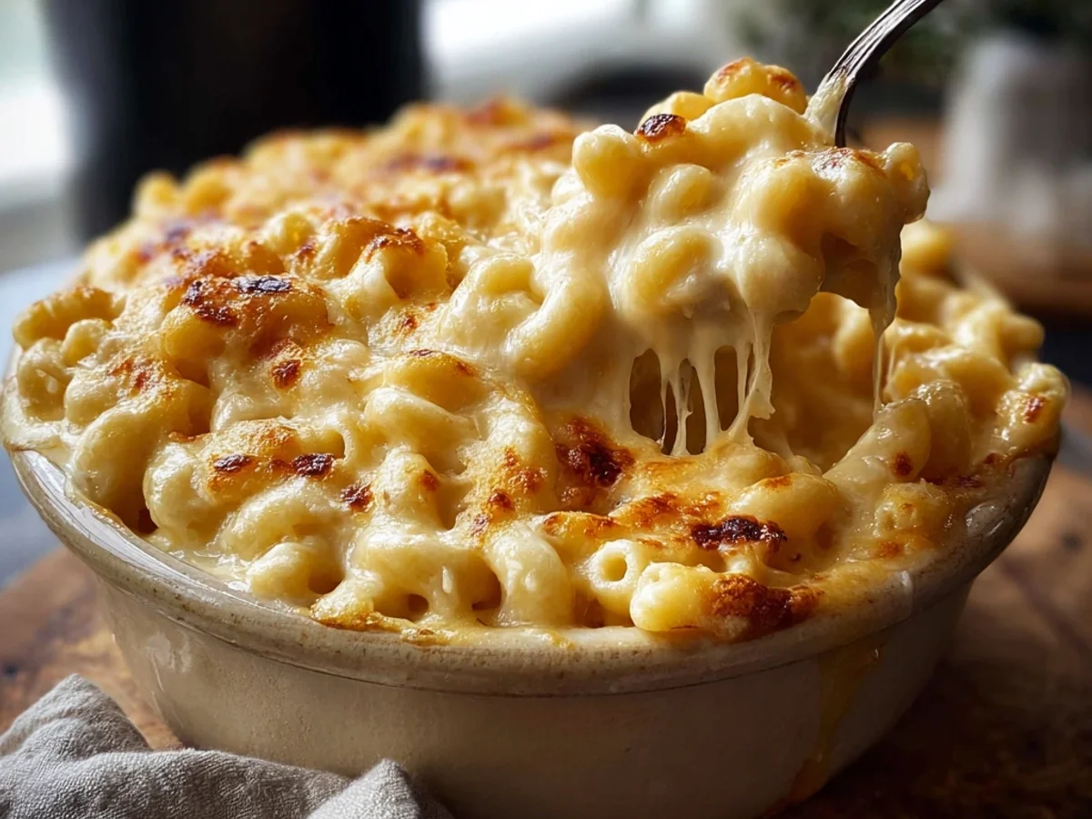 Paula Deens Homestyle Crockpot Mac & Cheese - Featured Image