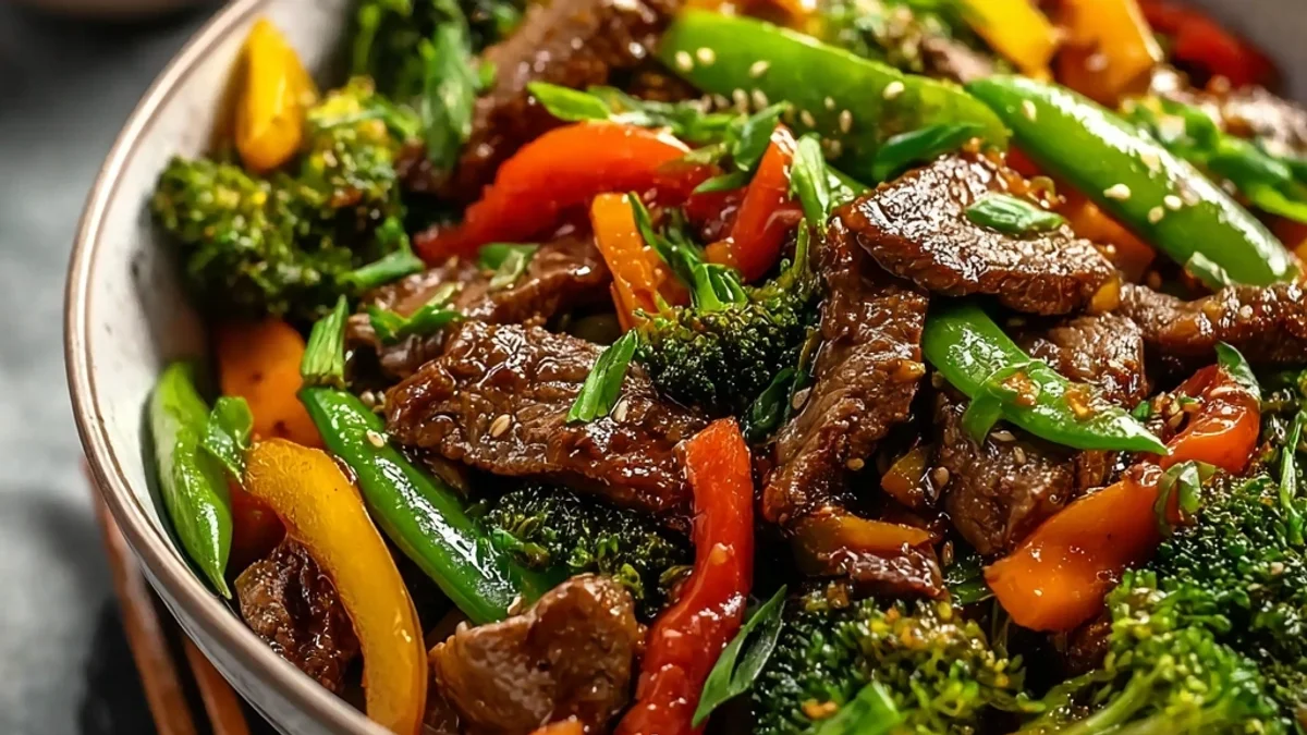 Quick Beef Stir Fry with Crisp Vegetables