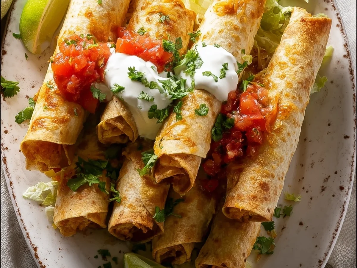 Quick Easy Chicken Flautas: Crispy Weeknight Dinner - Featured Image
