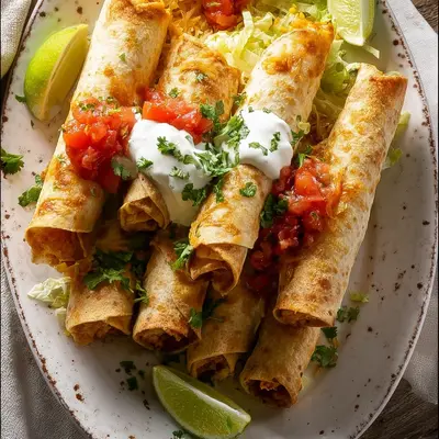 Quick Easy Chicken Flautas: Crispy Weeknight Dinner