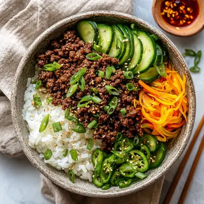Quick Korean Ground Beef Bowl: Flavorful Weeknight Dinner
