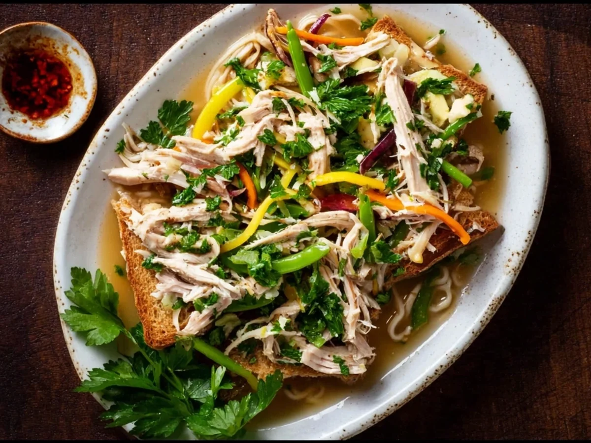 Quick Lemon Herb Leftover Rotisserie Chicken Pasta - Featured Image