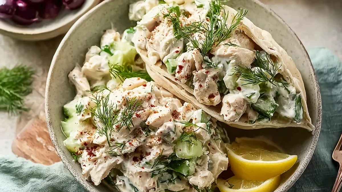 Refreshing Tzatziki Chicken Salad: A Zesty Summer Staple