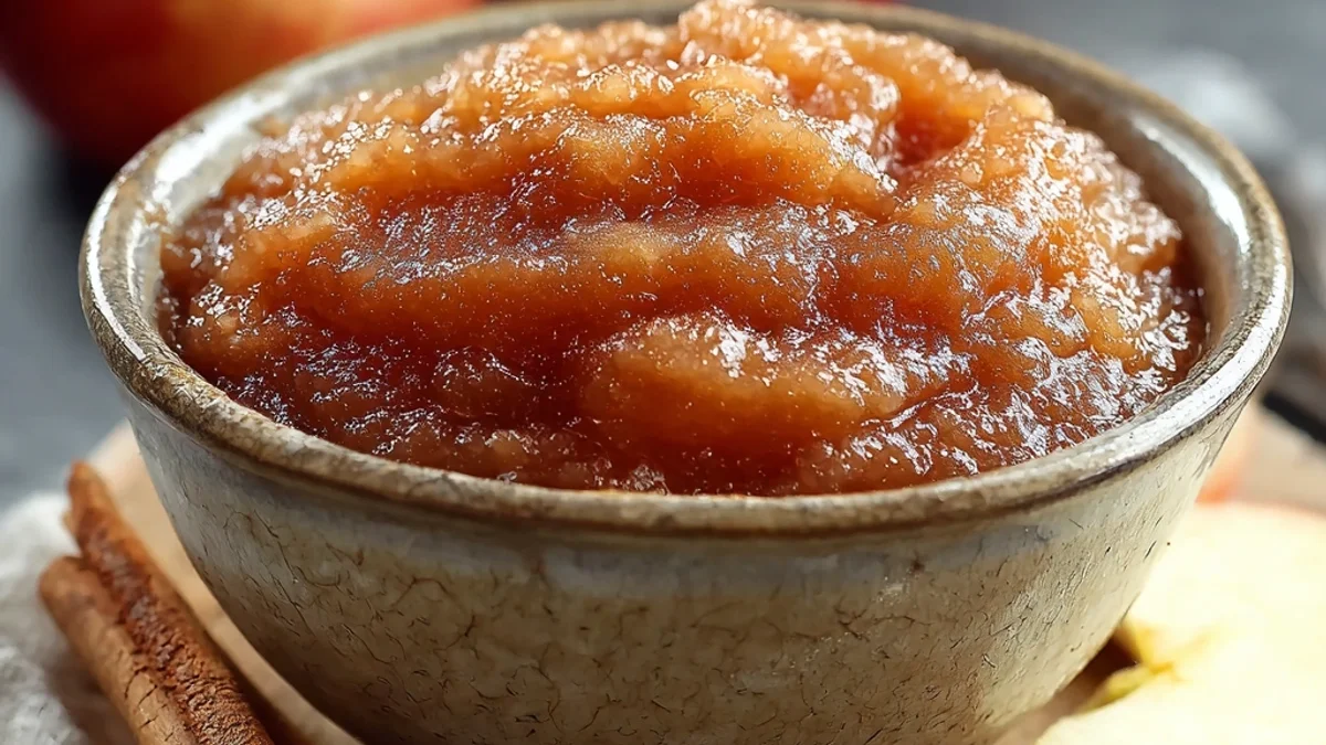 Rustic Crockpot Cinnamon Applesauce: Sweet Autumn Comfort