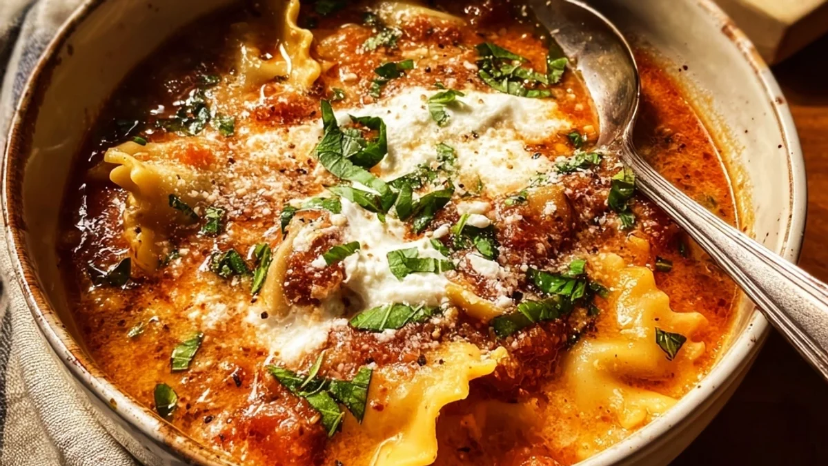 Simple Creamy Lasagna Soup: Weeknight Comfort Bowl