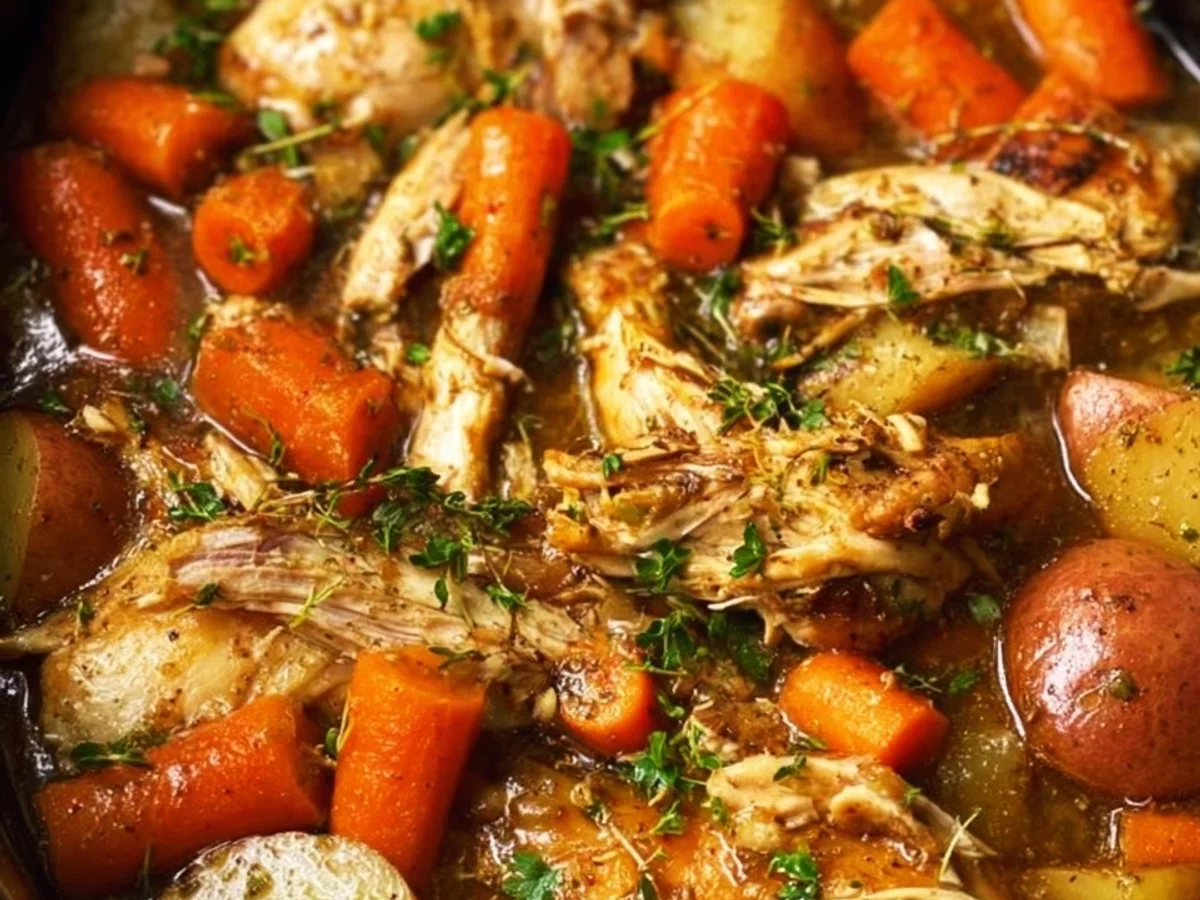 Simple Crockpot Chicken Thigh Pot Roast: Tender Dinner - Featured Image