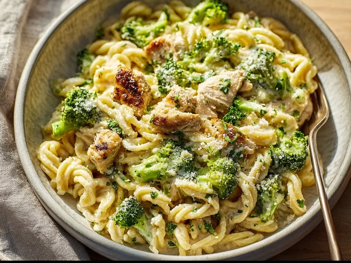 Simple Rotisserie Chicken Broccoli Pasta for Weeknights - Featured Image