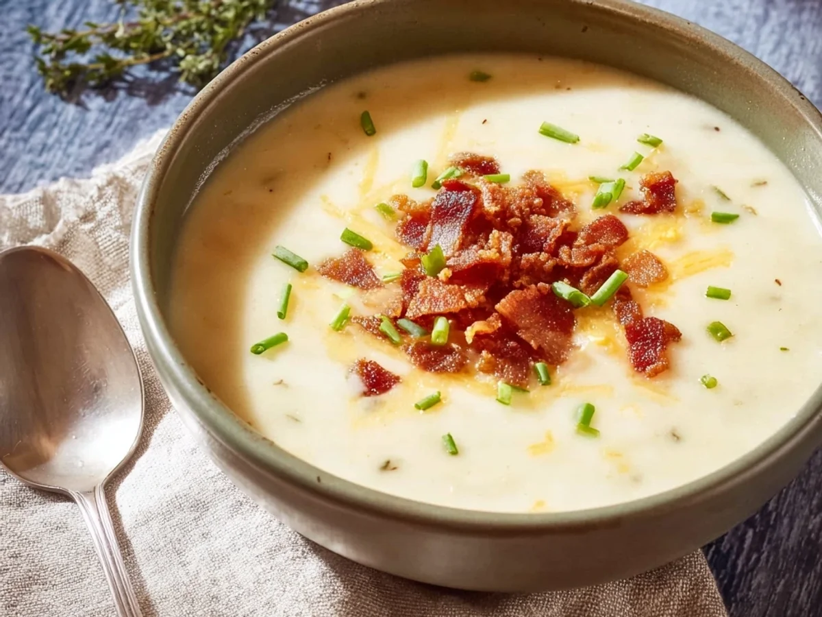 Slow Cooker Potato Soup Recipe: Creamy & Simple - Featured Image
