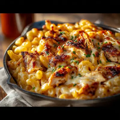 Smoky BBQ Chicken Mac and Cheese Bake