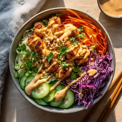 Spicy Bang Bang Chicken Bowl: High-Protein Dinner