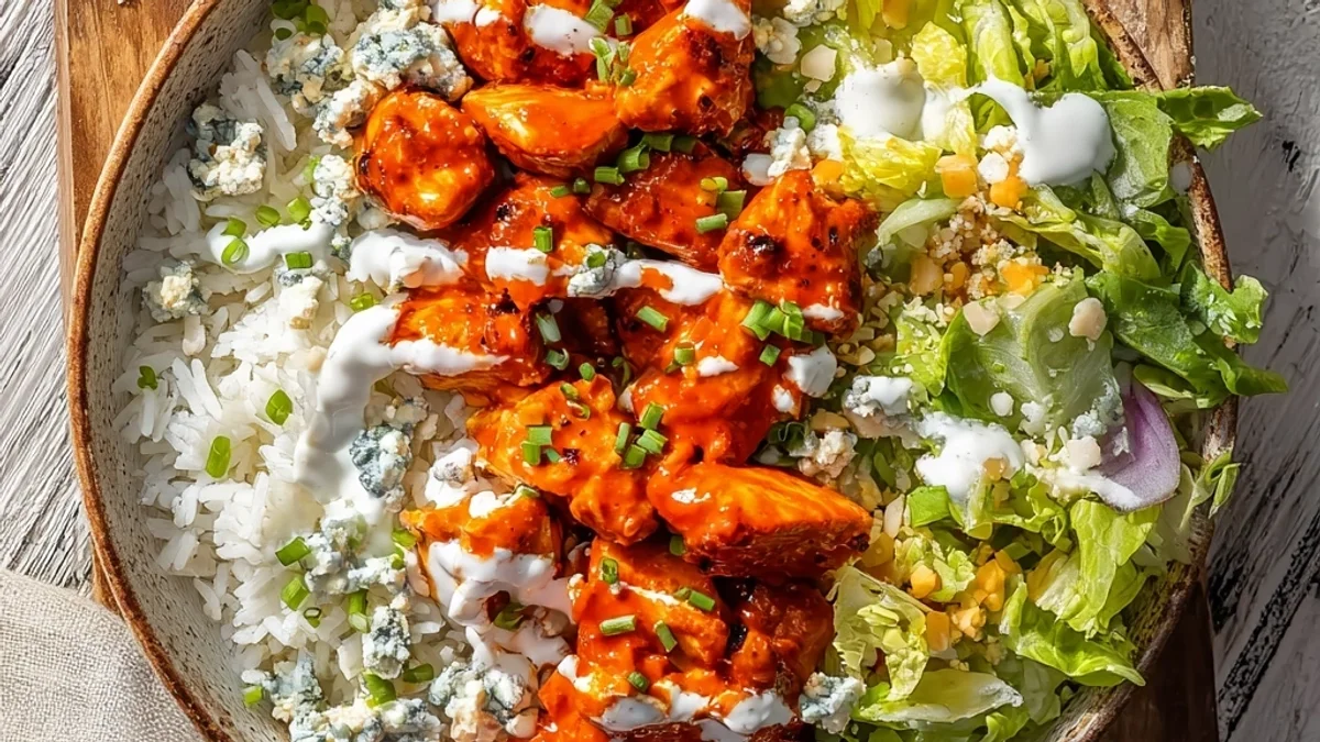 Spicy Buffalo Chicken Bowls: Quick & Flavorful Dinner