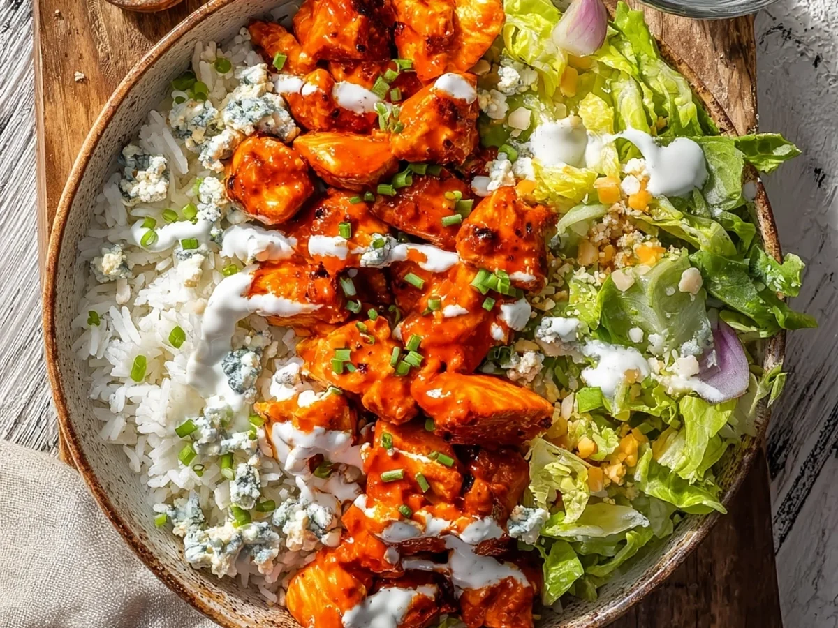 Spicy Buffalo Chicken Bowls: Quick & Flavorful Dinner - Featured Image