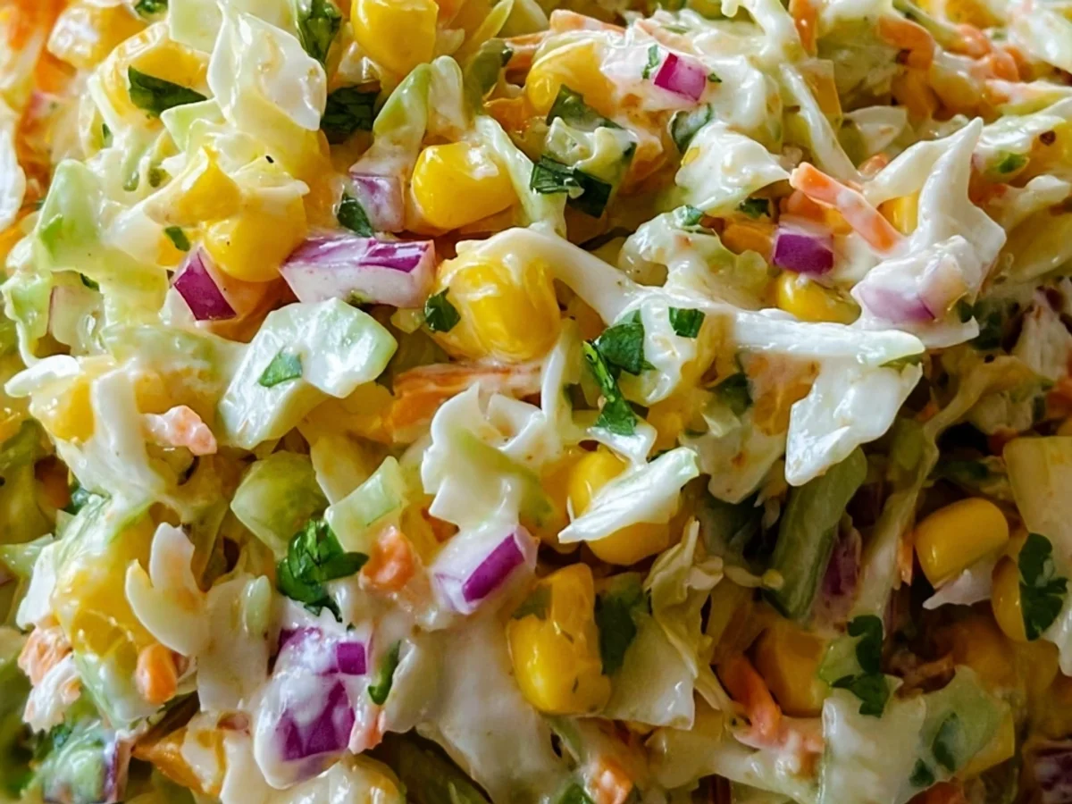 Spicy Jalapeno Corn Coleslaw: Fresh & Tangy Side - Featured Image