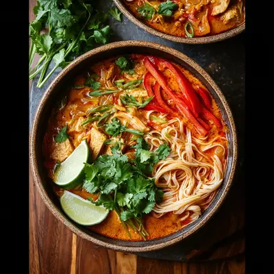 Spicy Thai Red Curry Noodle Soup Recipe: Quick & Hearty
