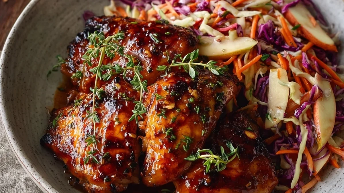 Sticky Apple Cider Chicken: My Autumn Favorite